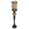 PTMD Devi Round Candlestick - H116xØ19.5 cm - Glass - Brass