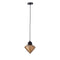 PTMD Hanging Lamp Anna - 20x20x25 cm - Glass - Brown
