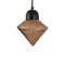 PTMD Hanging Lamp Anna - 20x20x25 cm - Glass - Brown