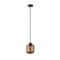 PTMD Hanging Lamp Anna - 20x20x26 cm - Glass - Brown