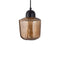 PTMD Hanging Lamp Anna - 20x20x26 cm - Glass - Brown