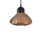 PTMD Hanging Lamp Anna - 25x25x24 cm - Glass - Brown