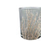 PTMD Janira Round Lantern Flowers - H12 x Ø10 cm - Glass - Brown