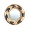 PTMD Jera Round Mirror - 65 x 6 x 65 cm - Rattan - Black
