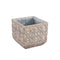 PTMD Jenah Flower Pot - 16 x 16 x 15 cm - Cement - Brown