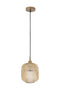 PTMD Juliet Hanging Lamp - 20 x 20 x 26 cm - Glass - Gold