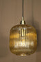 PTMD Juliet Hanglamp - 20 x 20 x 26 cm - Glas - Goud