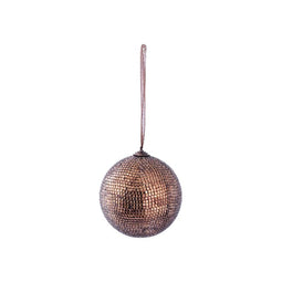 PTMD Christmas decoration Ball Meaghan - 13x13x13 cm - Glass - Brown