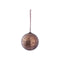 PTMD Christmas decoration Ball Meaghan - 13x13x13 cm - Glass - Brown