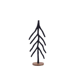 PTMD Christmas decorations Tree Carden - 16x10x40 cm - Wood - Black