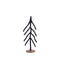 PTMD Christmas decorations Tree Carden - 16x10x40 cm - Wood - Black