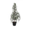 PTMD Christmas decorations Tree Ellice - 40x40x90 cm - Imitation Fur - Green