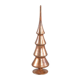PTMD Christmas decorations Tree Frieden - 10x10x39 cm - Glass - Copper