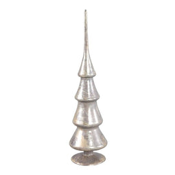 PTMD Christmas decoration Tree Frieden - 10x10x39 cm - Glass - Gold