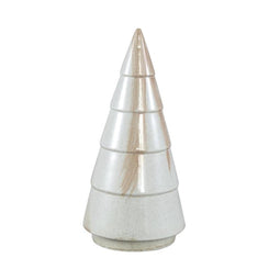PTMD Christmas decorations Tree Kamora - 14x14x29 cm - Ceramic - White