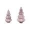 PTMD Christmas decoration Tree Mariann - 11x11x22 cm - Glass - Purple