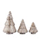 PTMD Christmas decoration Tree Chidi - 14x14x23 cm - Glass - Silver