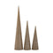 PTMD Christmas decorations Tree Tahani - 11x11x41 cm - Iron - Gold