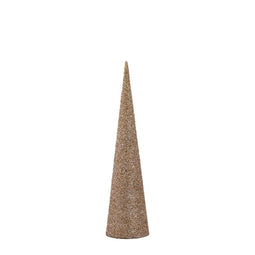 PTMD Christmas decorations Tree Tahani - 13x13x51 cm - Iron - Gold