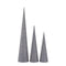 PTMD Christmas decorations Tree Tahani - 13x13x51 cm - Iron - Silver
