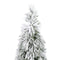 PTMD Christmas decoration Tree Trixie - 16x16x60 cm - Imitation Fur - Green