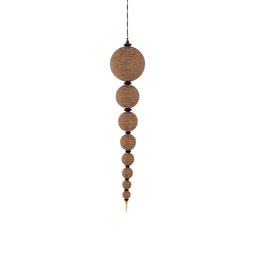 PTMD Christmas decorations Hanger Honora - 20x22x95 cm - Polyester - Brown