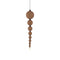 PTMD Christmas decorations Hanger Honora - 20x22x95 cm - Polyester - Brown
