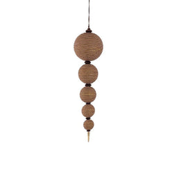 PTMD Christmas decorations Hanger Honora - 20x22x75 cm - Polyester - Brown