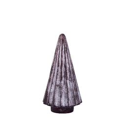 PTMD Christmas decoration Tree Faran - 13x13x25 cm - Glass - Purple
