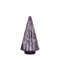 PTMD Christmas decoration Tree Faran - 13x13x25 cm - Glass - Purple