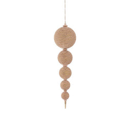 PTMD Christmas decorations Hanger Honora - 20x22x95 cm - Polyester - Champagne