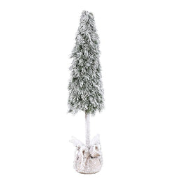 PTMD Christmas decoration Tree Trixie - 18x18x80 cm - Imitation Fur - Green