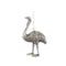 PTMD Christmas decoration Animal Niffler - 13x9x7 cm - Plastic - Silver - Set of 4