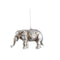 PTMD Christmas decoration Animal Niffler - 13x9x7 cm - Plastic - Silver - Set of 4