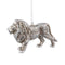 PTMD Christmas decoration Animal Niffler - 13x9x7 cm - Plastic - Silver - Set of 4