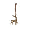 PTMD Christmas decoration Deer Myrcella - 10x10x11 cm - Aluminum - Gold