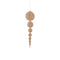 PTMD Christmas decorations Hanger Honora - 20x22x75 cm - Polyester - Champagne