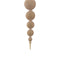 PTMD Christmas decorations Hanger Honora - 20x22x75 cm - Polyester - Champagne