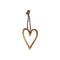 PTMD Christmas decoration Heart Myrcella - 10x10x11 cm - Aluminum - Gold