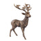 PTMD Christmas decoration Reindeer Khary - 53x38x81 cm - Aluminum - Brass