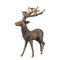 PTMD Christmas decoration Reindeer Khary - 53x38x81 cm - Aluminum - Brass