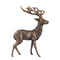 PTMD Christmas decoration Reindeer Khary - 53x38x81 cm - Aluminum - Brass