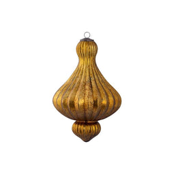 PTMD Christmas decorations Ornament Rickon - 20x20x30 cm - Glass - Gold