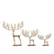 PTMD Christmas decoration Reindeer Sandor - 43x10x36 cm - Aluminum - Gold