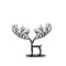 PTMD Christmas decoration Reindeer Sandor - 34x8x24 cm - Aluminum - Black