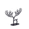 PTMD Christmas decoration Reindeer Sandor - 34x8x24 cm - Aluminum - Black