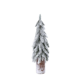 PTMD Christmas decoration Snow Tree Dudley - 18x18x57 cm - Wood - Green