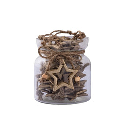 PTMD Christmas decoration Star Myrcella - 10x10x11 cm - Aluminum - Gold