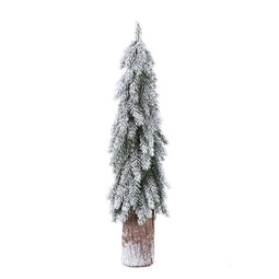 PTMD Christmas decoration Snow Tree Dudley - 20x20x73 cm - Wood - Green