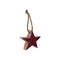 PTMD Christmas decoration Star Mordane - 16x16x26 cm - Wood - Red